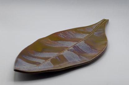Show details for Servierteller Blatt (46x19x4) Picture of Servierteller Blatt (46x19x4)