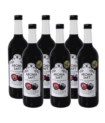 Show details for 6x Bio Aroniasaft 0,75l Picture of 6x Bio Aroniasaft 0,75l