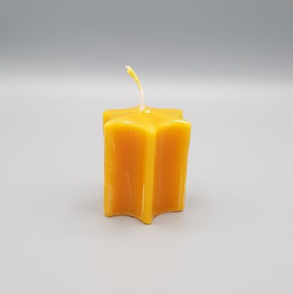 Zeige Details für 6-Zackenkerze aus Bienenwachs 78g Bild von 6-Zackenkerze aus Bienenwachs 78g