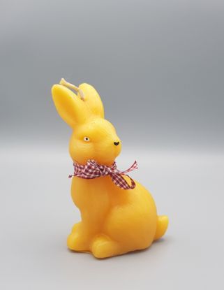 Zeige Details für Osterhase mit Schleife groß aus Bienenwachs 167g Bild von Osterhase mit Schleife groß aus Bienenwachs 167g