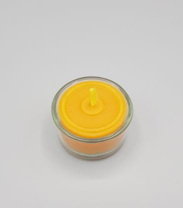 Zeige Details für Teelicht mit Glas aus Bienenwachs 53g Bild von Teelicht mit Glas aus Bienenwachs 53g