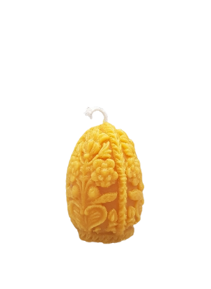 Zeige Details für Osterkerze mit Blumenmotiv aus Bienenwachs 244g Bild von Osterkerze mit Blumenmotiv aus Bienenwachs 244g
