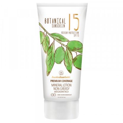 Show details for Australian Gold BOTANICAL Suncreen SPF 15 Mineral Lotion Picture of Australian Gold BOTANICAL Suncreen SPF 15 Mineral Lotion