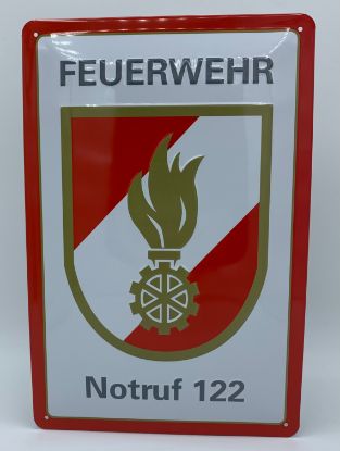 Zeige Details für Blechschild Feuerwehr Bild von Blechschild Feuerwehr