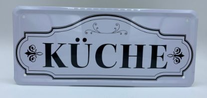 Zeige Details für Blechschild Küche Bild von Blechschild Küche