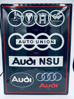 Zeige Details für AUDI Retro Blechschild Bild von AUDI Retro Blechschild