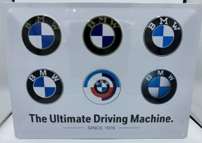 Zeige Details für BMW Retro Blechschild Bild von BMW Retro Blechschild