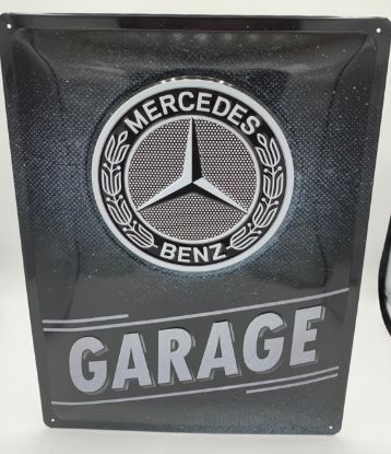 Zeige Details für Mercedes Retro Blechschild Bild von Mercedes Retro Blechschild
