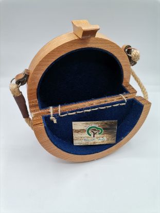 Zeige Details für Holz-Rundtasche Bild von Holz-Rundtasche