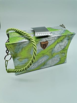Zeige Details für Holztasche mit Aluauflage Bild von Holztasche mit Aluauflage