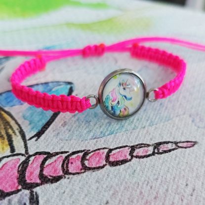 Zeige Details für Einhorn des inneren Kindes - Makramee-Armband - div. Farben Bild von Einhorn des inneren Kindes - Makramee-Armband - div. Farben