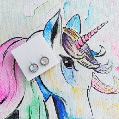 Zeige Details für Einhorn des inneren Kindes - Ohrstecker aus Edelstahl Bild von Einhorn des inneren Kindes - Ohrstecker aus Edelstahl