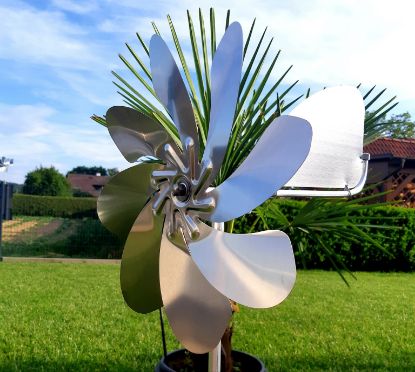 Show details for Edelstahl Windrad 28cm 360° drehbar Picture of Edelstahl Windrad 28cm 360° drehbar