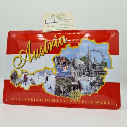 Show details for Blechschild Austria Picture of Blechschild Austria