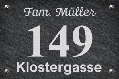 Hausnummer Schiefertafel149 Hausnummer Schiefertafel149