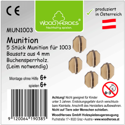 Zeige Details für Mun1003 5x Kugelmunition groß Bild von Mun1003 5x Kugelmunition groß