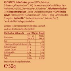 Picture of Müsli[Ecke] BIO Müsliriegel Erdbeere Karamell Schokolade