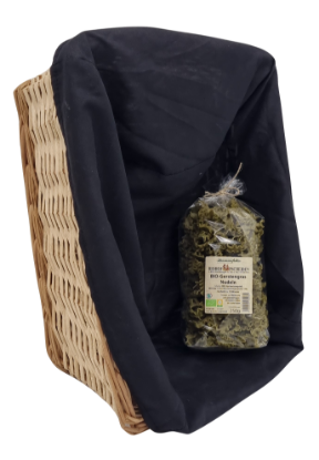 Show details for Bio Hartweizen Gerstengrass Bandnudeln mit Ei (250g - gewellt) Picture of Bio Hartweizen Gerstengrass Bandnudeln mit Ei (250g - gewellt)