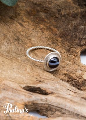 Show details for Ring mit Streifenachat und Sterling-Silber Picture of Ring mit Streifenachat und Sterling-Silber