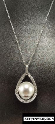 Zeige Details für Edelstahlkette mit Perle Bild von Edelstahlkette mit Perle