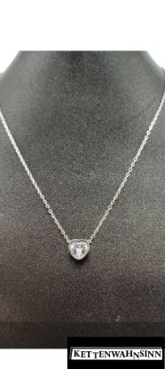 Zeige Details für Edelstahlkette in Silber mit Herz Bild von Edelstahlkette in Silber mit Herz