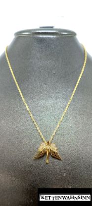 Zeige Details für Edelstahlkette in Gold mit Engel Bild von Edelstahlkette in Gold mit Engel