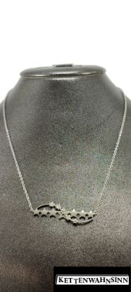 Zeige Details für Edelstahlkette in Silber mit Sterne Bild von Edelstahlkette in Silber mit Sterne