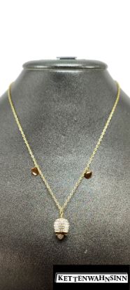 Show details for Edelstahlkette in Gold mit Glocke Picture of Edelstahlkette in Gold mit Glocke