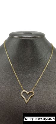 Zeige Details für Edelstahlkette in Gold mit Herz Sternen Bild von Edelstahlkette in Gold mit Herz Sternen