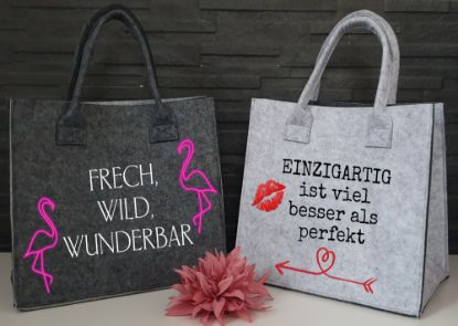 Zeige Details für Handtasche Filz Bild von Handtasche Filz