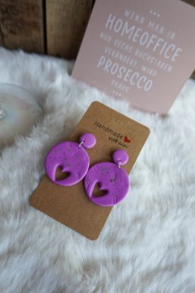 Zeige Details für Ohrringe JOHANNA Orchidee Glitzer Bild von Ohrringe JOHANNA Orchidee Glitzer