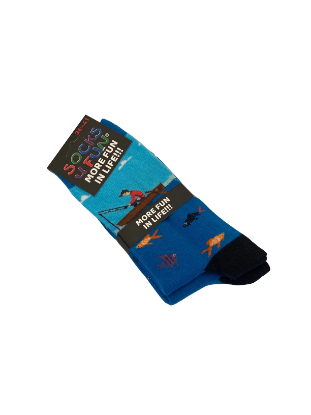 Show details for Socken - Socks 4 Fun - More Fun In Life!!! - mit Anglermotiv Picture of Socken - Socks 4 Fun - More Fun In Life!!! - mit Anglermotiv