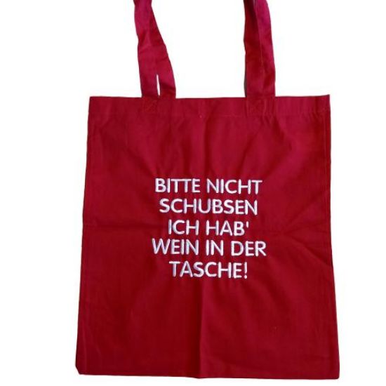 Picture of Stoff-Einkaufstasche mit Sprüchen  - ENE24