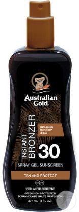 Show details for Australian Gold Spray Gel SPF 30 mit Bronzer Picture of Australian Gold Spray Gel SPF 30 mit Bronzer