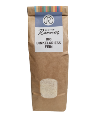 Show details for BIO Dinkelgrieß fein 500g Picture of BIO Dinkelgrieß fein 500g