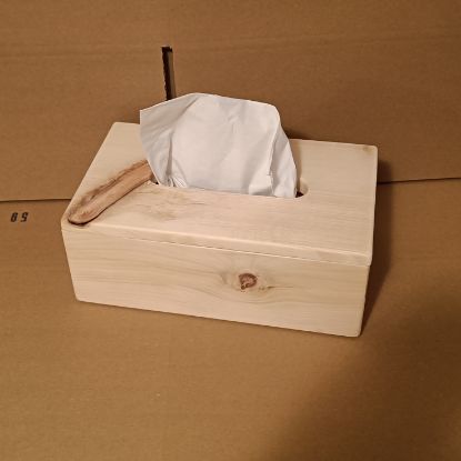 Zeige Details für Zirbenholz Taschentuchbox Bild von Zirbenholz Taschentuchbox