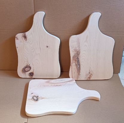 Zeige Details für Zirbenholz Jausenbrett Bild von Zirbenholz Jausenbrett