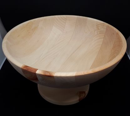 Zeige Details für Zirbenholz Schale mit Sockel Bild von Zirbenholz Schale mit Sockel