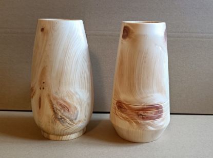 Zeige Details für Zirbenholz Vase Bild von Zirbenholz Vase