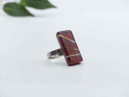 Zeige Details für Ring - Kollektion "Mosaik" - rot Bild von Ring - Kollektion "Mosaik" - rot