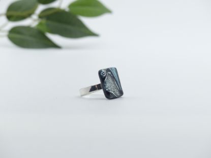 Zeige Details für Ring - Kollektion "Mosaik" - schwarz/silber Bild von Ring - Kollektion "Mosaik" - schwarz/silber