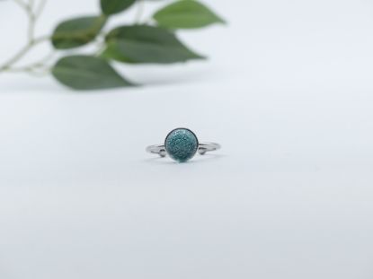 Zeige Details für Ring - Kollektion "Eingefasster Glanz" - blau Bild von Ring - Kollektion "Eingefasster Glanz" - blau