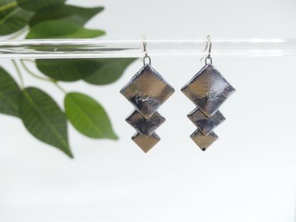Zeige Details für Ohrringe - Kollektion "Mosaik" - silber Bild von Ohrringe - Kollektion "Mosaik" - silber