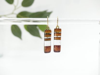 Zeige Details für Ohrringe - Kollektion "Mosaik" - gelb/orange Bild von Ohrringe - Kollektion "Mosaik" - gelb/orange