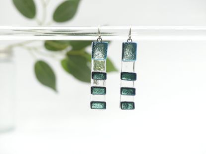 Zeige Details für Ohrringe - Kollektion "Mosaik" - blau Bild von Ohrringe - Kollektion "Mosaik" - blau