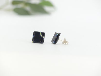 Zeige Details für Ohrstecker - Kollektion "Mosaik" - schwarz Bild von Ohrstecker - Kollektion "Mosaik" - schwarz
