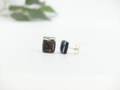 Zeige Details für Ohrstecker - Kollektion "Mosaik" - braun Bild von Ohrstecker - Kollektion "Mosaik" - braun