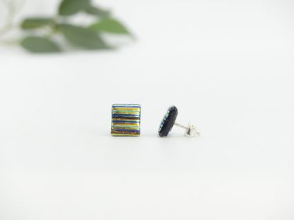 Zeige Details für Ohrstecker - Kollektion "Mosaik" - gelb/grün Bild von Ohrstecker - Kollektion "Mosaik" - gelb/grün