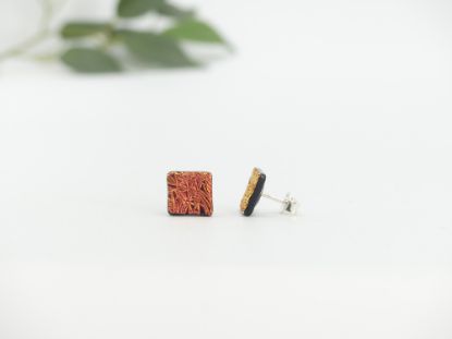 Zeige Details für Ohrstecker - Kollektion "Mosaik" - rot Bild von Ohrstecker - Kollektion "Mosaik" - rot