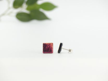 Zeige Details für Ohrstecker - Kollektion "Mosaik" - rot Bild von Ohrstecker - Kollektion "Mosaik" - rot